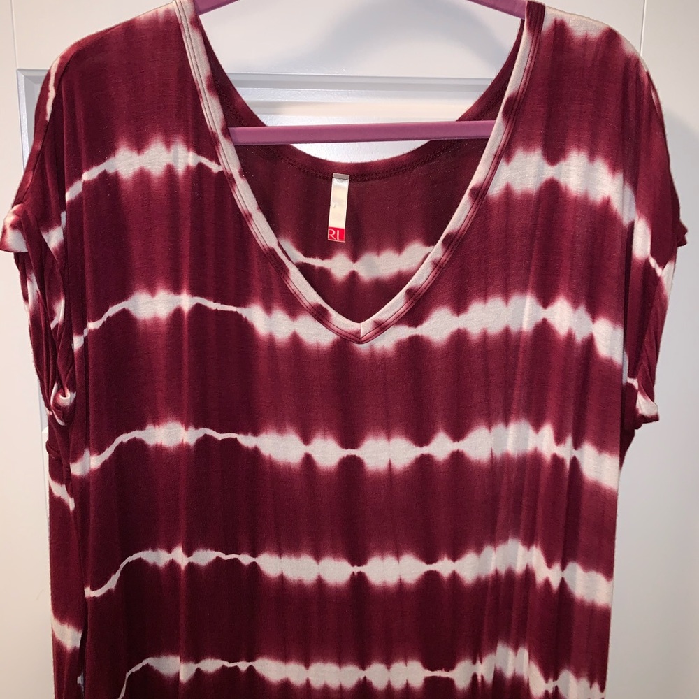 🌟 Small Burgundy Tie Dye Maxi 🌟